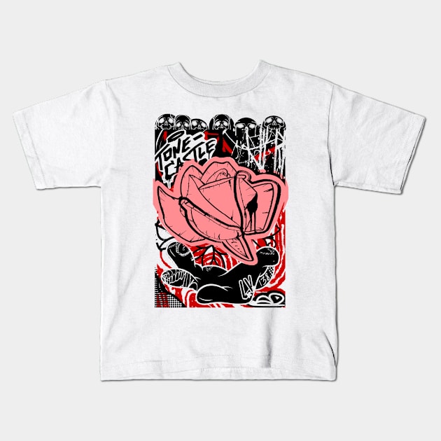 Desert Rose Light Kids T-Shirt by ToneCastle